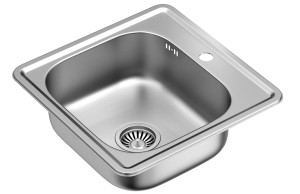 Quadron POP Zlewozmywak stalowy jednokomorowy 48*48*16 cm JOE 110 SteelQ z/o  kolor satyna