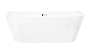 Corsan Wanna przyścienna MONO 150x75 z wykończeniem chrom E-029M - DARMOWA DOSTAWA