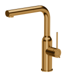 Quadron Unique Bateria zlewozmywakowa stalowa ANGELINA Q LINE z wyciąganą wylewką kolor miedziany-DARMOWA DOSTAWA