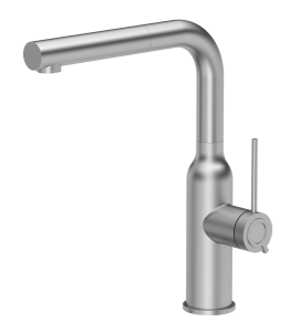 Quadron Unique Bateria zlewozmywakowa stalowa ANGELINA Q LINE z wyciąganą wylewką kolor stal szczotkowana-DARMOWA DOSTAWA