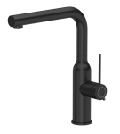 Quadron Unique Bateria zlewozmywakowa stalowa ANGELINA Q LINE PURE CARBON z wyciąganą wylewką kolor czarny mat-DARMOWA DOSTAWA