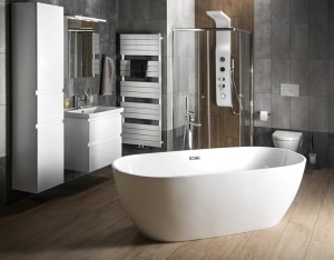 AQUALINE Wanna wolnostojąca z przelewem 180x81,5x58 DOURO E1880-DARMOWA DOSTAWA