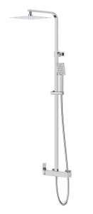 Corsan - Kolumna prysznicowa ANGO chromowana z baterią mieszaczową CMN02MCH-Darmowa dostawa