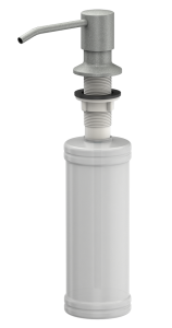 Quadron Dozownik okrągły do płynu KEIRA kolor silver stone