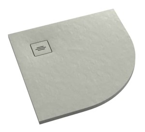 SCHEDPOL SCHEDLINE COLLECTION Brodzik półokrągły PROTOS CEMENT STONE  (cementowy kamień) 90x90x3,5 z systemem STABILSOUND PLUS 3SP.P1O-9090/CT/ST-M1/CT/ST-Darmowa dostawa