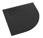 SCHEDPOL SCHEDLINE COLLECTION Brodzik półokrągły PROTOS BLACK STONE  ( czarny kamień ) 90x90x3,5 z systemem STABILSOUND PLUS 3SP.P1O-9090/C/ST-M1/C/ST-Darmowa dostawa