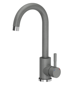 Quadron POP Bateria zlewozmywakowa stalowa KATE silver stone kolor szary