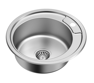 Quadron POP Zlewozmywak stalowy jednokomorowy 49*49*16 cm HUGO 210 SteelQ kolor satynowy