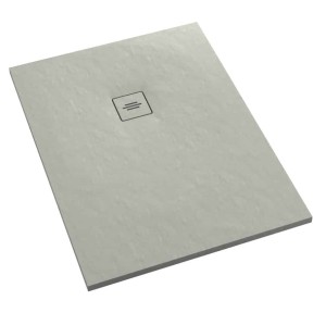 SCHEDPOL SCHEDLINE COLLECTION Brodzik prostokątny PROTOS CEMENT STONE (cementowy kamień) 90x100x3,5 z systemem STABILSOUND PLUS 3SP.P1P-90100/CT/ST-M1/CT/ST-Darmowa dostawa