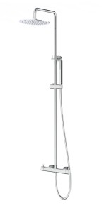 Corsan - Kolumna prysznicowa LUGO chromowana z baterią mieszaczową CMN01MCH-Darmowa dostawa