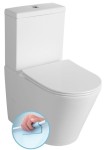 SAPHO Kompakt WC PACO RIMLESS kolor BIAŁY odpływ uniwersalny bez deski PC1012WR