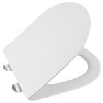SAPHO - Deska sedesowa wypinana wolnoopadająca do kompaktu PACO Slim Soft Close kolor BIAŁY PCS1012