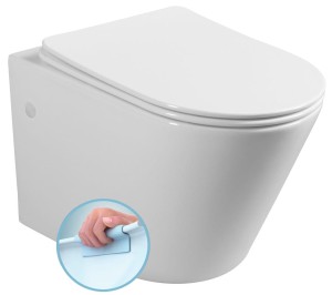SAPHO Miska wisząca WC PACO RIMLESS 36x53 cm bez deski kolor BIAŁY PZ1012WR