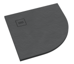 SCHEDPOL SCHEDLINE COLLECTION Brodzik półokrągły PROTOS GREY STONE ( szary kamień ) 90x90x3,5 z systemem STABILSOUND PLUS 3SP.P1O-9090/S/ST-M1/S/ST-Darmowa dostawa