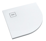 SCHEDPOL SCHEDLINE COLLECTION Brodzik półokrągły PROTOS SMOOTH WHITE ( biały gładki ) 90x90x3,5 z systemem STABILSOUND PLUS 3SP.P1O-9090-M1-Darmowa dostawa