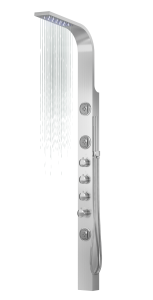 Corsan - Panel prysznicowy SNAKE z termostatem i oświetleniem LED, stal szczotkowana S-002TSLLED - Darmowa dostawa