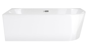 Corsan Wanna narożna INTERO SLIM LEWA 150x74,5 z wykończeniem chrom E230MLSCH - DARMOWA DOSTAWA