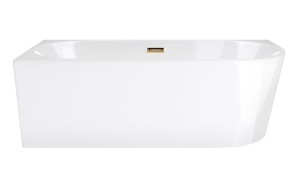 Corsan Wanna narożna INTERO SLIM LEWA 150x74,5 z wykończeniem złotym E230MLSGL - DARMOWA DOSTAWA