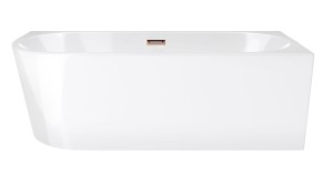 Corsan Wanna narożna INTERO SLIM PRAWA 150x74,5 z wykończeniem miedzianym/różowe złoto E230MPSRG - DARMOWA DOSTAWA