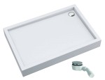 SCHEDPOL SCHEDLINE COLLECTION Brodzik prostokątny zintegrowany FAVORY PLUS SMOOTH WHITE 80x100x16 z systemem STABILSOUND PLUS 3ST.F1P-80100 GRATIS SYFON 90 MM-Darmowa dostawa