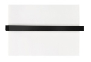 SAPHO Wieszak na ręczniki TABELLA 52 cm do grzejników łazienkowych stal nierdzewna kolor czarny mat MI520B