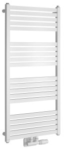 BRUCKNER Grzejnik łazienkowy GRUNT 50x105 cm 465W podłączenie centralne kolor biały  600.121.4