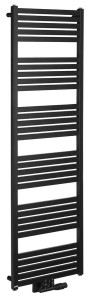 BRUCKNER Grzejnik łazienkowy GRUNT 50x161 cm 776W podłączenie centralne kolor czarny mat 600.123.6