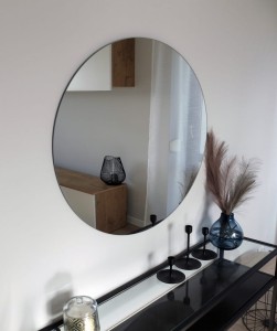 OK STYL - Lustro okrągłe ścienne BOHO bez ramy 70 cm