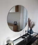OK STYL - Lustro okrągłe ścienne BOHO bez ramy 90 cm