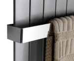 SAPHO Wieszak na ręczniki COLONNA 34X8 cm do grzejników łazienkowych kolor stal nierdzewna polerowana IRPA10