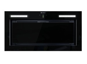 GLOBALO Okap kuchenny podszafkowy do zabudowy  LUMOTION 60.1 LINIA DESIGN sterowany ruchem dłoni kolor BLACK-DARMOWA DOSTAWA