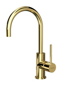 CORSAN - Bateria LUGO zlewozmywakowa stojąca złota CMB7522GL - DARMOWA DOSTAWA