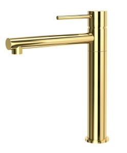 CORSAN - Bateria LUGO zlewozmywakowa stojąca z ruchomą wylewką złota CMB7521GL - DARMOWA DOSTAWA