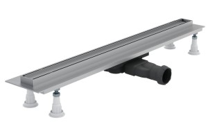 SCHEDPOL SCHEDLINE COLLECTION Odpływ liniowy SLIGHT LINE LOW 100x3,5x6,5 cm z maskownicą SLIGHT-PLATE (do zabudowy płytkami) SOLPL-10035LOW-Darmowa dostawa