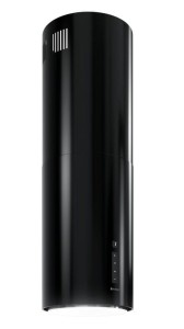 GLOBALO Okap kuchenny wyspowy okrągły  HEWENO ISOLA 39.2 LINIA DESIGN kolor BLACK-DARMOWA DOSTAWA