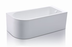 ADNaturalnie Wanna narożna UPSALA UNI PRAWA 160x75 z systemem napełniania przez przelew i regulacją temperatury wykończenie BIAŁE AWW-009-160NPP-P - DARMOWA DOSTAWA