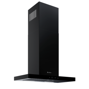 GLOBALO Okap kuchenny przyścienny AVENTELIO 60.1  z funkcją H2H bezprzewodowe sterowanie z poziomu płyty indukcyjnej LINIA DESIGN stal / szkło hartowane kolor BLACK-DARMOWA DOSTAWA