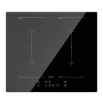 GLOBALO Płyta indukcyjna  FIALI 60.1 H2H z funkcją bezprzewodowego sterowania okapem z poziomu płyty LINIA DESIGN  szkło hartowane kolor BLACK-DARMOWA DOSTAWA