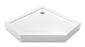 Brodzik pentagonalny kompaktowy MOZA I 80x80x3x14 - Darmowa dostawa