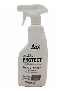 SCHEDPOL SCHEDLINE COLLECTION Płyn myjący ANTYCAL PROTECT do usuwania osadów z wapnia i kamienia z brodzików, odpływów liniowych, kabin prysznicowych oraz armatury łazienkowej SSC01
