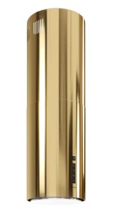 GLOBALO Okap kuchenny wyspowy okrągły  HEWENO ISOLA 39.2 LINIA SILENT QUALITY kolor  LIGHT GOLD-DARMOWA DOSTAWA