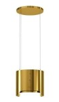 GLOBALO Okap kuchenny wyspowy okrągły ARENOFLOW 39.4 LINIA DESIGN kolor GOLD-DARMOWA DOSTAWA