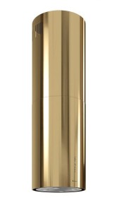 GLOBALO Okap kuchenny wyspowy okrągły   CYLINDRO ISOLA 39.7 LINIA EXCLUSIVE kolor LIGHT GOLD-DARMOWA DOSTAWA