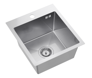 Quadron POP STALLOVE Zlewozmywak stalowy jednokomorowy 40*45*20 cm LUKE 90 SteelQ kolor stal szczotkowana