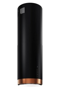 GLOBALO Okap kuchenny wyspowy okrągły HEWENO ISOLA 39.2  LINIA SILENT QUALITY kolor BLACK/ COOPER MAT RING-DARMOWA DOSTAWA