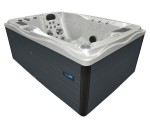 HYDROSAN - Wanna SPA Jacuzzi ogrodowe z hydromasażem 2-osobowa 200x135 cm 230V BIAŁA PERŁA OBUDOWA ANTRACYT SPA749