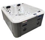 HYDROSAN - Wanna SPA Jacuzzi ogrodowe z hydromasażem 3-osobowa 210x170 cm BIAŁA PERŁA OBUDOWA SZARA SPA705
