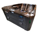 HYDROSAN - Wanna SPA Jacuzzi ogrodowe z hydromasażem 3-osobowa 210x170 cm MAGMA GOLD OBUDOWA ANTRACYT SPA705