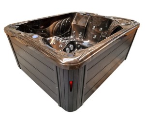 HYDROSAN - Wanna SPA Jacuzzi ogrodowe z hydromasażem 3-osobowa 210x170 cm MAGMA GOLD OBUDOWA KAWA SPA705