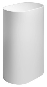 SAPHO Umywalka wolnostojąca kompozytowa TREVA 56,5x36,2x85 cm kolor BIAŁY MAT TR565